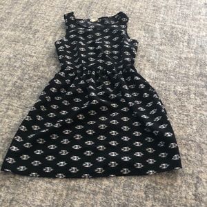 One Clothing black and white pattern dress